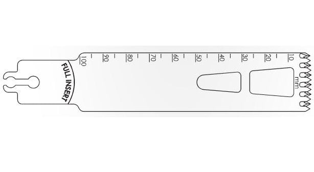 Brasseler Usa Medical Brassler Large Bone Oscillating Saw Blade, Surgical, 100 x 25 mm - KOMBR12510050