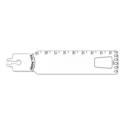 Brasseler Usa Medical Brassler Large Bone Sagittal Saw Blade, 90 x 25 mm, 0.89 mm Thick - KOMBR1259035