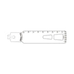 Brasseler Usa Medical Brassler Large Bone Oscillating Saw Blade, Surgical, 90 x 25 mm - KOMBR1259050