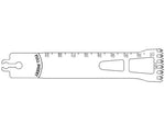 Brasseler Usa Medical Brassler Large Bone Sagittal Saw Blade, 90 x 25 mm, 1.37 mm Thick - KOMBR1259054F