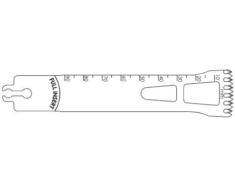 Brasseler Usa Medical Brassler Large Bone Sagittal Saw Blade, 90 x 25 mm, 1.37 mm Thick - KOMBR1259054F
