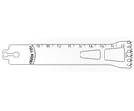 Brasseler Usa Medical Brassler Large Bone Sagittal Saw Blade, 90 x 25 mm, 1.47 mm Thick - KOMBR1259058F