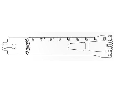 Brasseler Usa Medical Brassler Large Bone Sagittal Saw Blade, 90 x 25 mm, 1.47 mm Thick - KOMBR1259058F