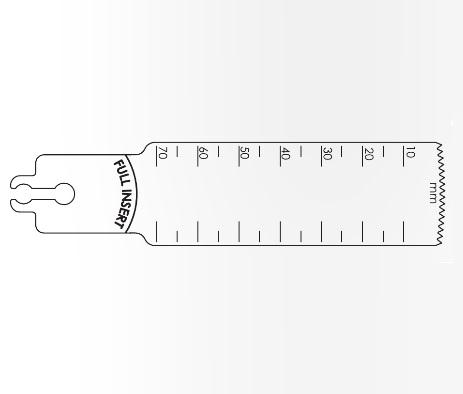Brasseler Usa Medical Brassler Large Bone Sagittal Saw Blade, 70 x 25 mm, 0.99 mm Thick - KOMBR2108100