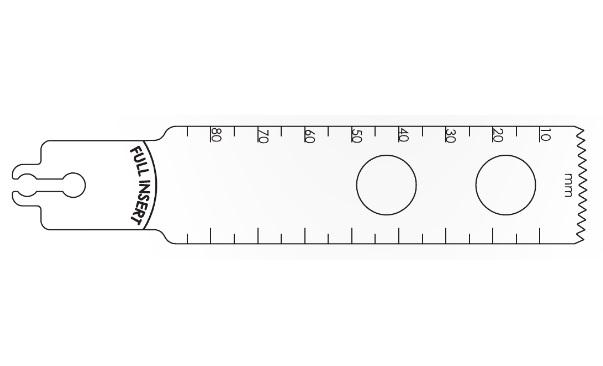 Brasseler Usa Medical Brassler Large Bone Sagittal Saw Blade, Surgical, 85 x 25 mm - KOMBR2108102