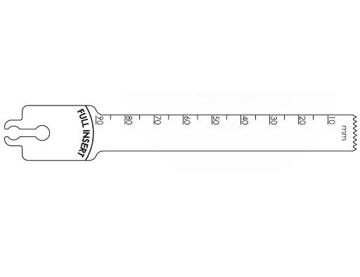 Brasseler Usa Medical Brassler Large Bone Sagittal Saw Blade, 90 x 12.5 mm, 0.99 mm Thick - KOMBR2108103