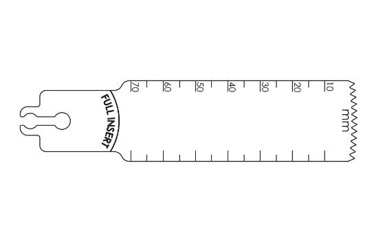 Brasseler Usa Medical Brassler Large Bone Sagittal Saw Blade, Surgical, 70 x 25 mm - KOMBR2108105