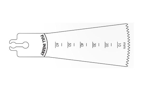 Brasseler Usa Medical Brassler Large Bone Sagittal Saw Blade, Surgical, 60 x 34.5 mm - KOMBR21081079