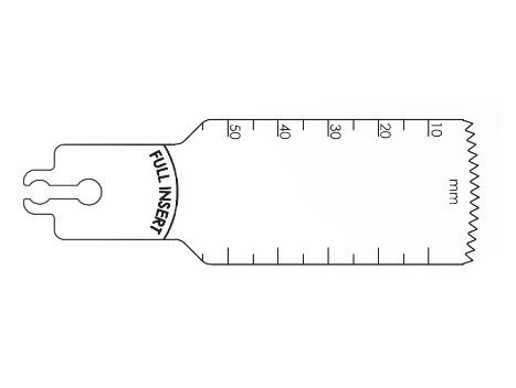 Brasseler Usa Medical Brassler Large Bone Sagittal Saw Blade, Surgical, 55 x 29 mm - KOMBR2108140