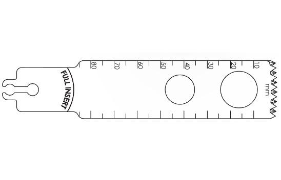 Brasseler Usa Medical Brassler Large Bone Sagittal Saw Blade, Surgical, 85 x 25 mm - KOMBR2108151