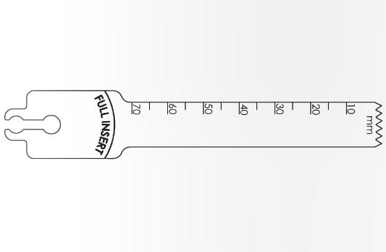 Brasseler Usa Medical Brassler Large Bone Sagittal Saw Blade, 70 x 12.5 mm, 1.45 mm Thick - KOMBR2108155