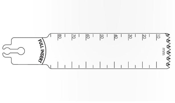 Brasseler Usa Medical Brassler Large Bone Sagittal Saw Blade, 85 x 25 mm, 1.32 mm Thick - KOMBR2108177