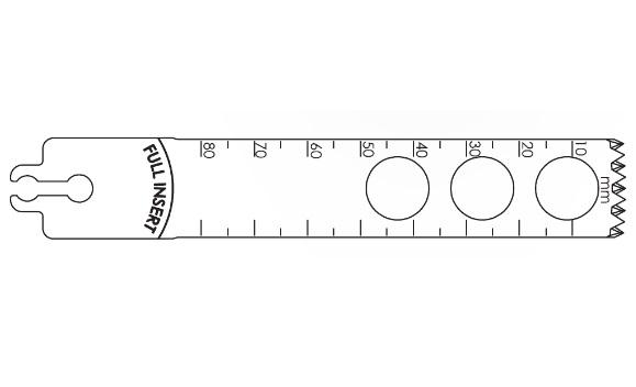 Brasseler Usa Medical Brassler Large Bone Sagittal Saw Blade, Surgical, 80 x 18.5 mm - KOMBR2108182
