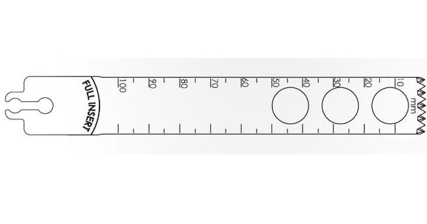 Brasseler Usa Medical Brassler Large Bone Sagittal Saw Blade, Surgical, 100 x 18.5 mm - KOMBR2108185
