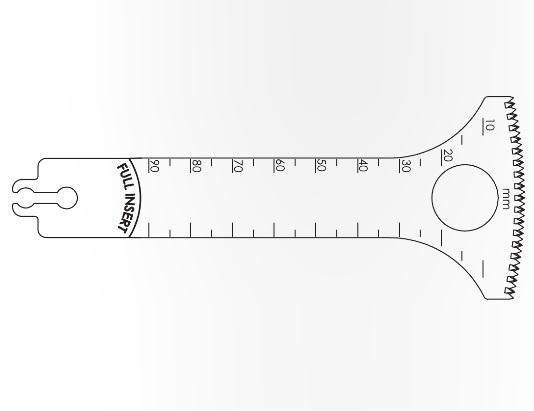 Brasseler Usa Medical Brassler Large Bone Sagittal Saw Blade, 90 x 48.5 mm, 0.99 mm Thick - KOMBR2108195