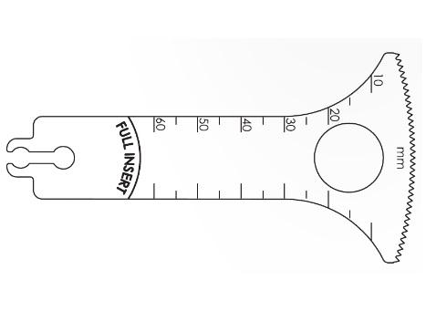 Brasseler Usa Medical Brassler Large Bone Sagittal Saw Blade, Surgical, 60 x 48.5 mm - KOMBR2108197