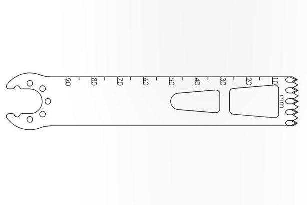 Brasseler Usa Medical Brassler Large Bone Oscillating Saw Blade, 90 x 19 mm, 1.19 mm Thick - KOMK5199047