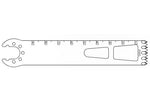Brasseler Usa Medical Brassler Large Bone Oscillating Saw Blade, 90 x 19 mm, 1.27 mm Thick - KOMK5199050