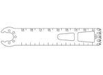 Brasseler Usa Medical Brassler Large Bone Oscillating Saw Blade, 90 x 19 mm, 1.37 mm Thick - KOMK5199054
