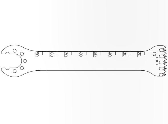 Brasseler Usa Medical Brassler Large Bone Oscillating Saw Blade, 90 x 21 mm, 1.19 mm Thick - KOMK5219047F