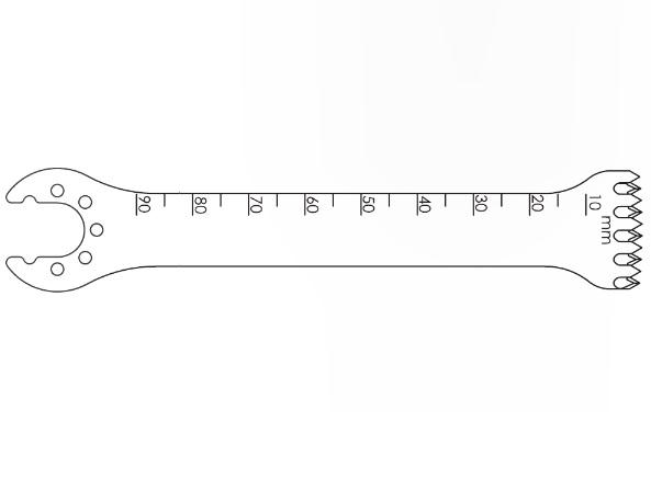 Brasseler Usa Medical Brassler Large Bone Oscillating Saw Blade, 90 x 21 mm, 1.27 mm Thick - KOMK5219050F