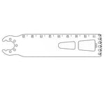 Brasseler Usa Medical Brassler Large Bone Oscillating Saw Blade, 90 x 25 mm, 1.27 mm Thick - KOMK5259050