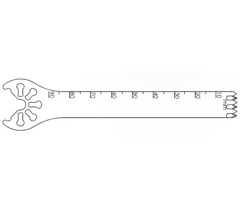 Brasseler Usa Medical Brassler Large Bone Oscillating Saw Blade, 90 x 12.5 mm, 1.19 mm Thick - KOMK7129047