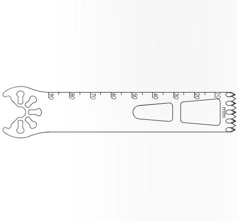 Brasseler Usa Medical Brassler Large Bone Oscillating Saw Blade, 90 x 19 mm, 1.19 mm Thick - KOMK7199047