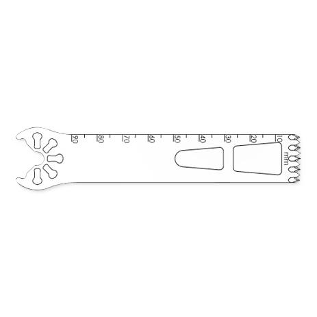 Brasseler Usa Medical Brassler Large Bone Oscillating Saw Blade, 90 x 19 mm, 1.27 mm Thick - KOMK7199050