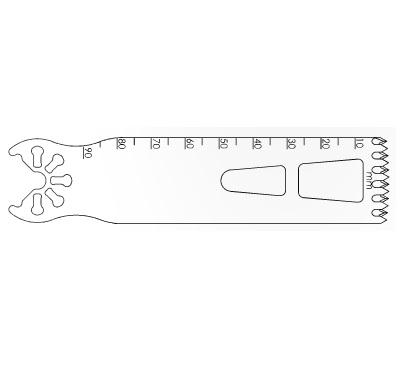 Brasseler Usa Medical Brassler Large Bone Oscillating Saw Blade, 90 x 25 mm, 0.99 mm Thick - KOMK7259039