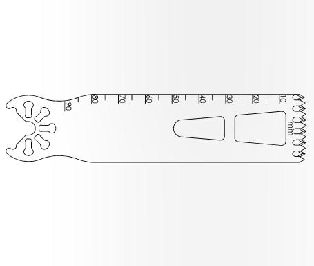 Brasseler Usa Medical Brassler Large Bone Oscillating Saw Blade, 90 x 25 mm, 1.37 mm Thick - KOMK7259054