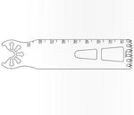 Brasseler Usa Medical Brassler Large Bone Oscillating Saw Blade, 90 x 25 mm, 1.47 mm Thick - KOMK7259058