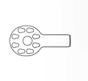 Brasseler Usa Medical Brassler Small Sagittal Bone Saw Blade, Size S, 15.1 mm x 6.4 mm, 0.89 mm Thick - KOMKM21K
