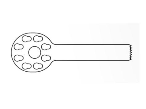 Brasseler Usa Medical Brassler Small Sagittal Bone Saw Blade, Size S, 31 mm x 6.4 mm, 0.89 mm Thick - KOMKM22K