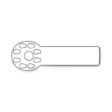 Brasseler Usa Medical Brassler Small Sagittal Bone Saw Blade, Size S, 31 mm x 10.4 mm, 0.89 mm Thick - KOMKM24K