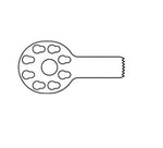Brasseler Usa Medical Brassler Small Sagittal Bone Saw Blade, Size S, 15.1 mm x 6.4 mm, 0.56 mm Thick - KOMKM31K