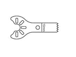 Brasseler USA Medical Brassler Sternum Saw Blade, Surgical, 18.0 x 5.5 mm - KM3-212 - 1 Each