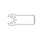 Brasseler Usa Medical Brassler Small Sagittal Bone Saw Blade, Size S, 25.7 mm x 14 mm - KOMKM3237
