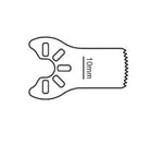BRASSELER USA MEDICAL LLC Brassler Small Bone Saw Blades and Rasps KM3-411 1 Each-MDL-KOMKM3411
