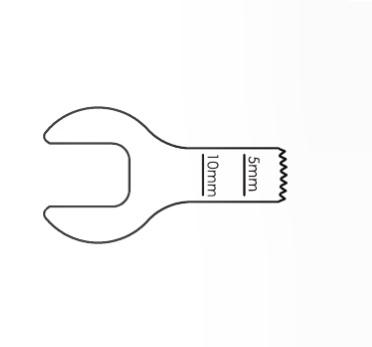 Brasseler Usa Medical Brassler Small Sagittal Bone Saw Blade, Size S, 14.2 mm x 6.44 mm, 0.97 mm Thick - KOMKM41K