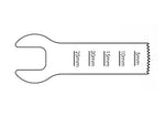 Brasseler Usa Medical Brassler Small Sagittal Bone Saw Blade, Size S, 30 mm x 10.2 mm, 0.97 mm Thick - KOMKM44K
