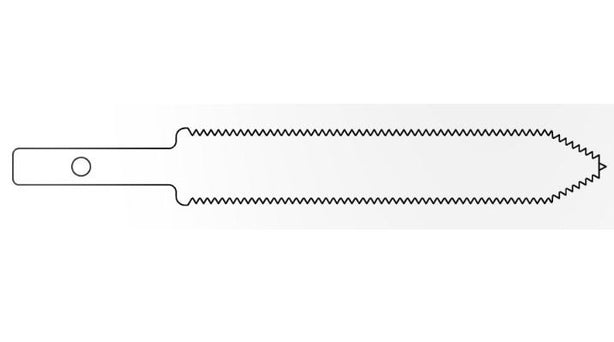 Brasseler Usa Medical Large Bone Reciprocating Saw Blade, 73 mm L x 12.5 mm W x 0.80 mm Material Thickness, 1.00 mm Cut Thickness - KM-473 - 1 Each