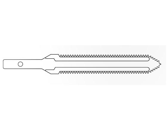 Brasseler Usa Medical Brassler Small Sagittal Bone Saw Blade, Reciprocating, Large, 77.5 mm x 12.7 mm, .9 mm Thick - KOMKM479