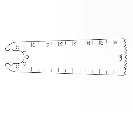 BRASSELER USA MEDICAL LLC Brassler Small Bone Saw Blades and Rasps KM519-17 1 Each-MDL-KOMKM51917