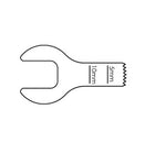 Brasseler Usa Medical Brassler Small Sagittal Bone Saw Blade, Size S, 14.2 mm x 6.44 mm, 0.65 mm Thick - KOMKM51K
