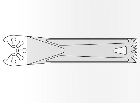 BRASSELER USA MEDICAL LLC Brassler Small Bone Saw Blades and Rasps KM71-201 1 Each-MDL-KOMKM71201