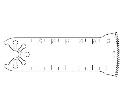 BRASSELER USA MEDICAL LLC Brassler Small Bone Saw Blades and Rasps KM71-551 1 Each-MDL-KOMKM71551