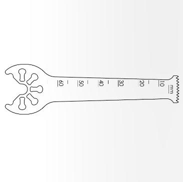 BRASSELER USA MEDICAL LLC Brassler Small Bone Saw Blades and Rasps KM71-552 1 Each-MDL-KOMKM71552