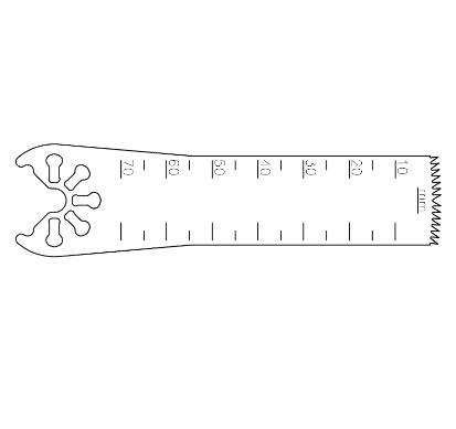 BRASSELER USA MEDICAL LLC Brassler Small Bone Saw Blades and Rasps KM71-572 1 Each-MDL-KOMKM71572