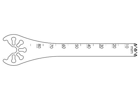 BRASSELER USA MEDICAL LLC Brassler Small Bone Saw Blades and Rasps KM71-580 1 Each-MDL-KOMKM71580
